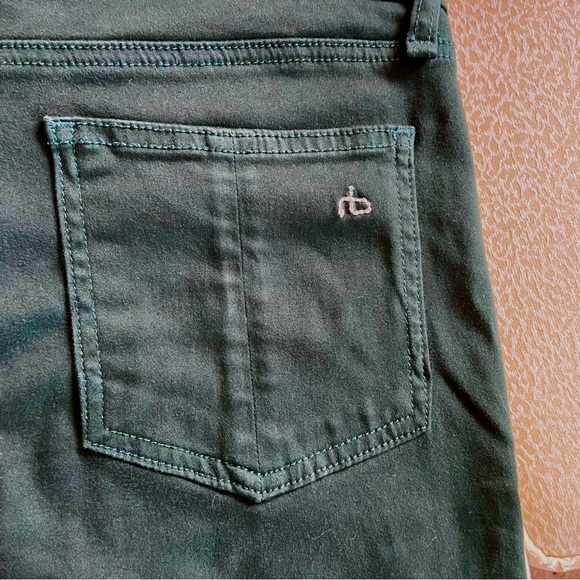Rag & Bone Dark Green Scarab The Twill Legging Skinny Jeans Size 29 EUC - Picture 10 of 13